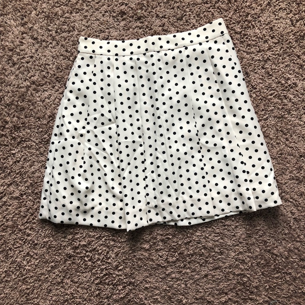 Polka dot mini skirt
